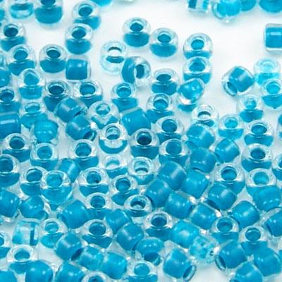 M-6 시드비즈 (극소) 1.5mm Turquoise Lined Clear CL(3g)