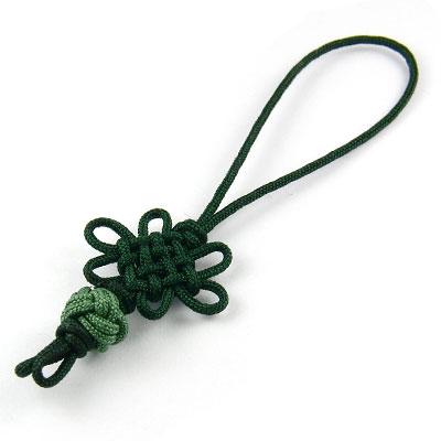 [단종]핸드폰줄 국화매듭 녹색(1개)