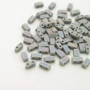 HTL200K-미유키 하프틸라비즈 Half TILA Beads 5x2.3 무광/라이트그레이(3g)