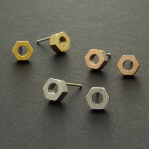 E040-육각볼트 귀걸이 색상선택(1조)
