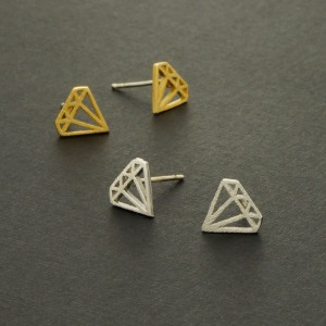 E050-다이아몬드 실루엣 귀걸이 색상선택(1조)