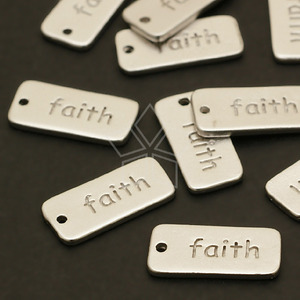 PDT215-믿음(faith) 챰팬던트 14mm 무광백금(1개)