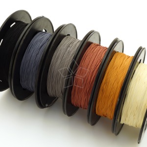 WR02-컬러 실키코드 0.7mm 블랙브라운계열 실팔찌 실발찌 매듭팔찌끈 색상선택(6 미터)