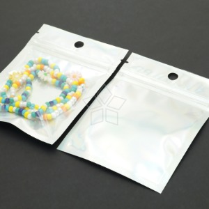 홀로그램 지퍼백 8x11cm 액세서리 포장봉투 파우치(10장)