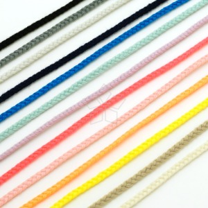 WR47-단색 컬러 핸드메이드 매듭실 평직끈 끈팔찌줄 색상선택(1m)