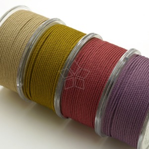 WR62-얇은 자가드 목걸이끈 팔찌끈 1.5mm 라운드 팔찌줄 목걸이줄 재료 브라운컬러계열(1m)