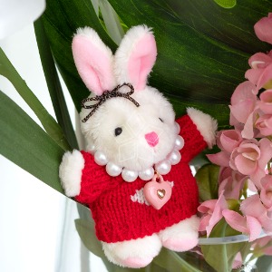 HP160-토끼 인형 키링 가방고리 토끼 목걸이 옷